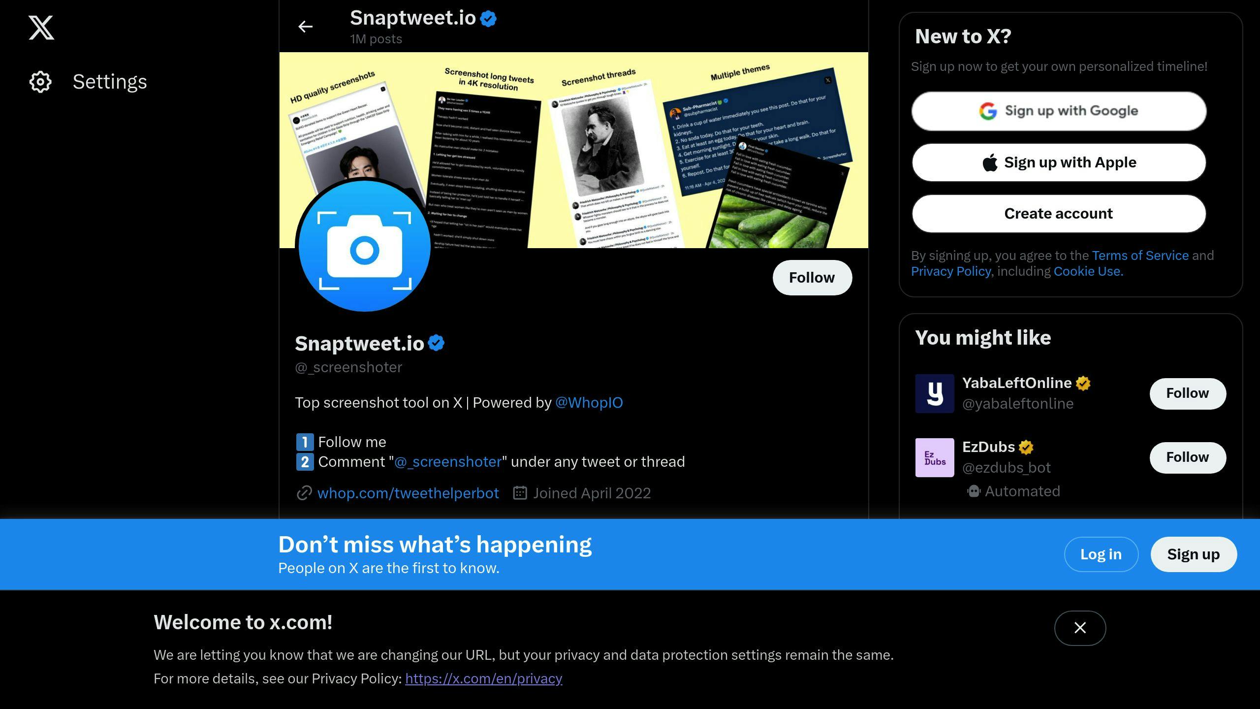 Snaptweet.io